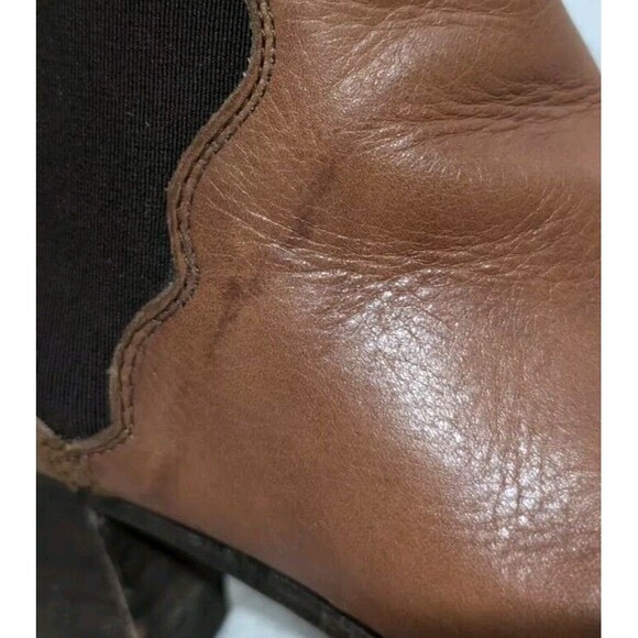 Frye Brown Leather 76303 Jackie Gore Cowboy Western Bootie Chelsea Boot Size 6B - Picture 7 of 14
